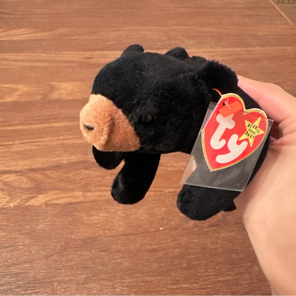 Ty Beanie Baby “Blackie” the Bear 1994 – 4th Gen Hang Tag PVC Pellets KR Tag